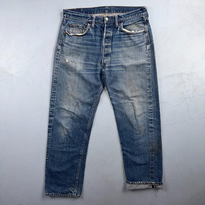 Levis 501 Big E Vintage 60s Redline Selvedge USA XX 1960s Jeans 36x32 Act 34x28