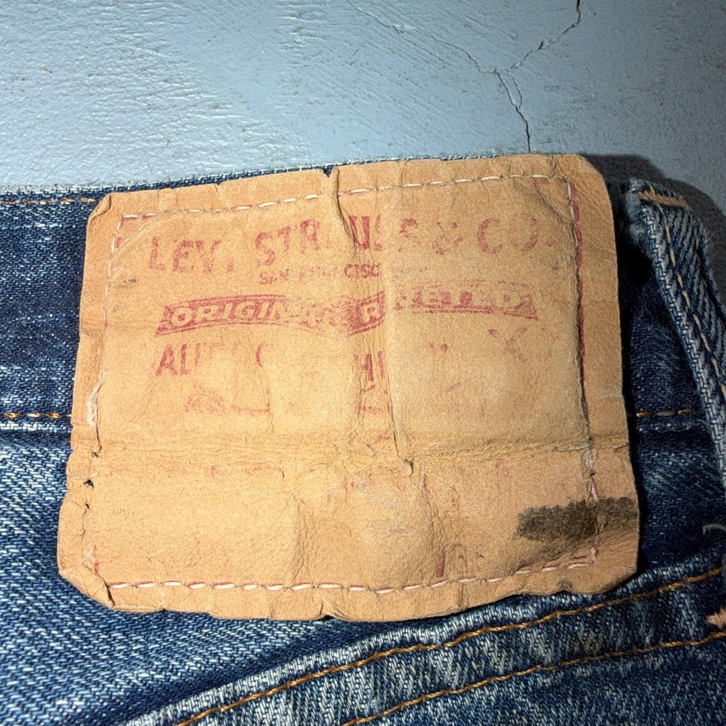 Levis 501 Big E Vintage 60s Redline Selvedge USA XX 1960s Jeans 36x32 Act 34x28