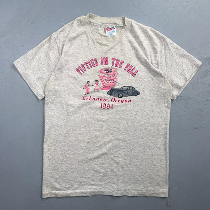 50s in the Fall VTG T Shirt 90s Rockabilly Cars Lebanon Oregon Elvis Graphic