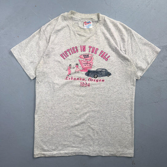 50s in the Fall VTG T Shirt 90s Rockabilly Cars Lebanon Oregon Elvis Graphic