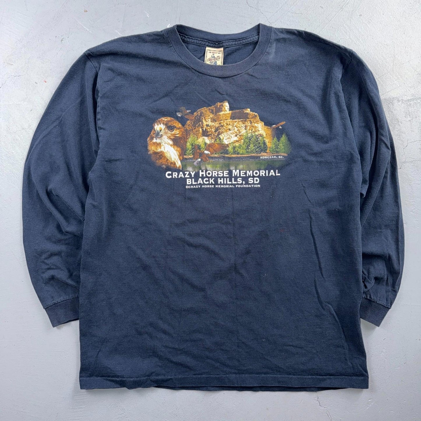 Crazy Horse Memorial Black Hills SD Vintage T Shirt Single Stitch Men's XL