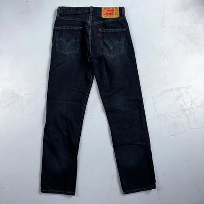 Levis 501 Vintage 90s Mexico Straight Leg Jeans 30x32 Y2K Dark Wash Act 29x31