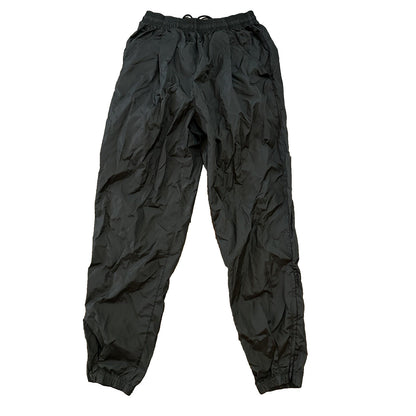 Nike VTG 90s Grey Tag Windpants Track Pants Ankle Zip Unlined Black M 1990s