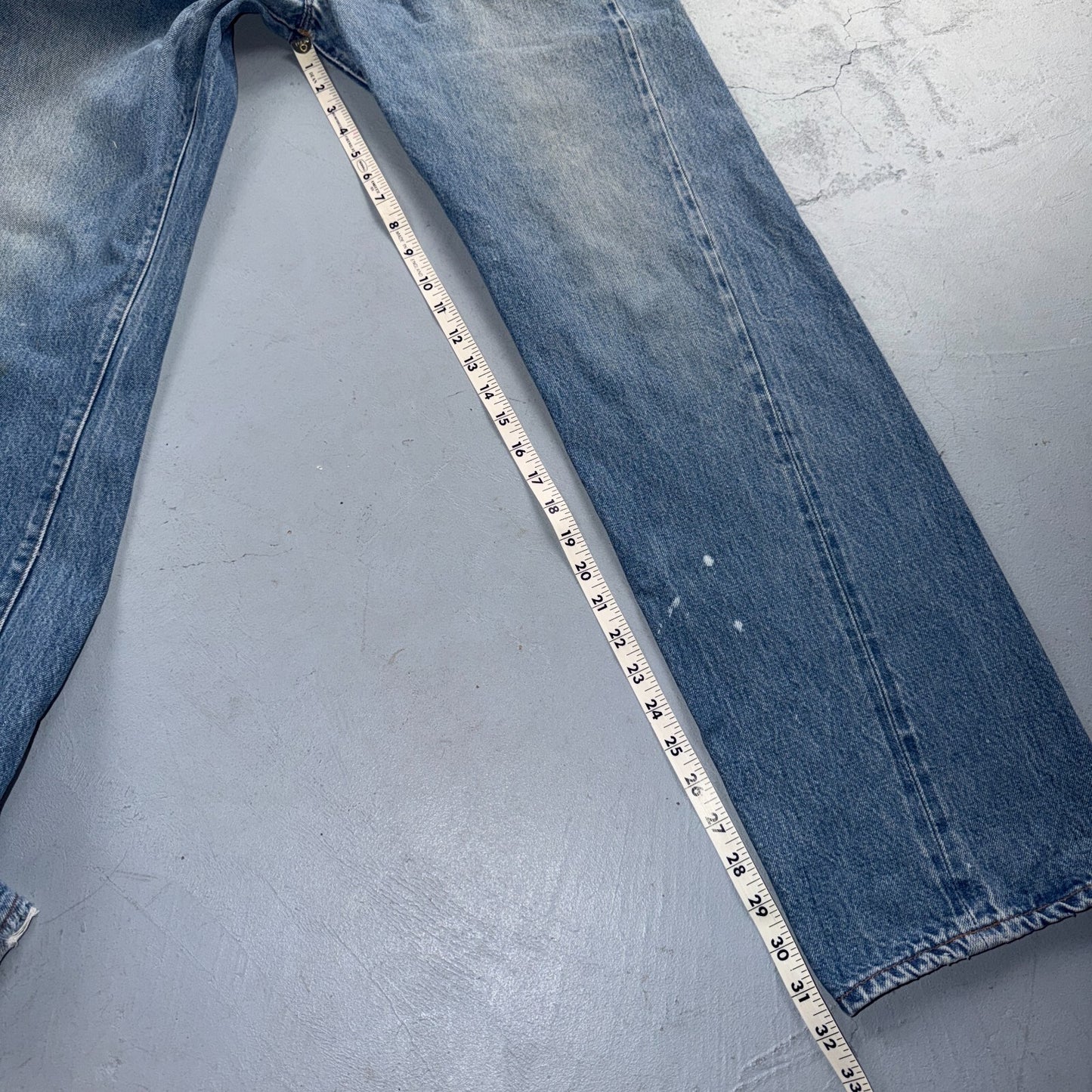 Levis 501 Vintage 80s Redline Selvedge USA XX Jeans Light Wash Act 33x32
