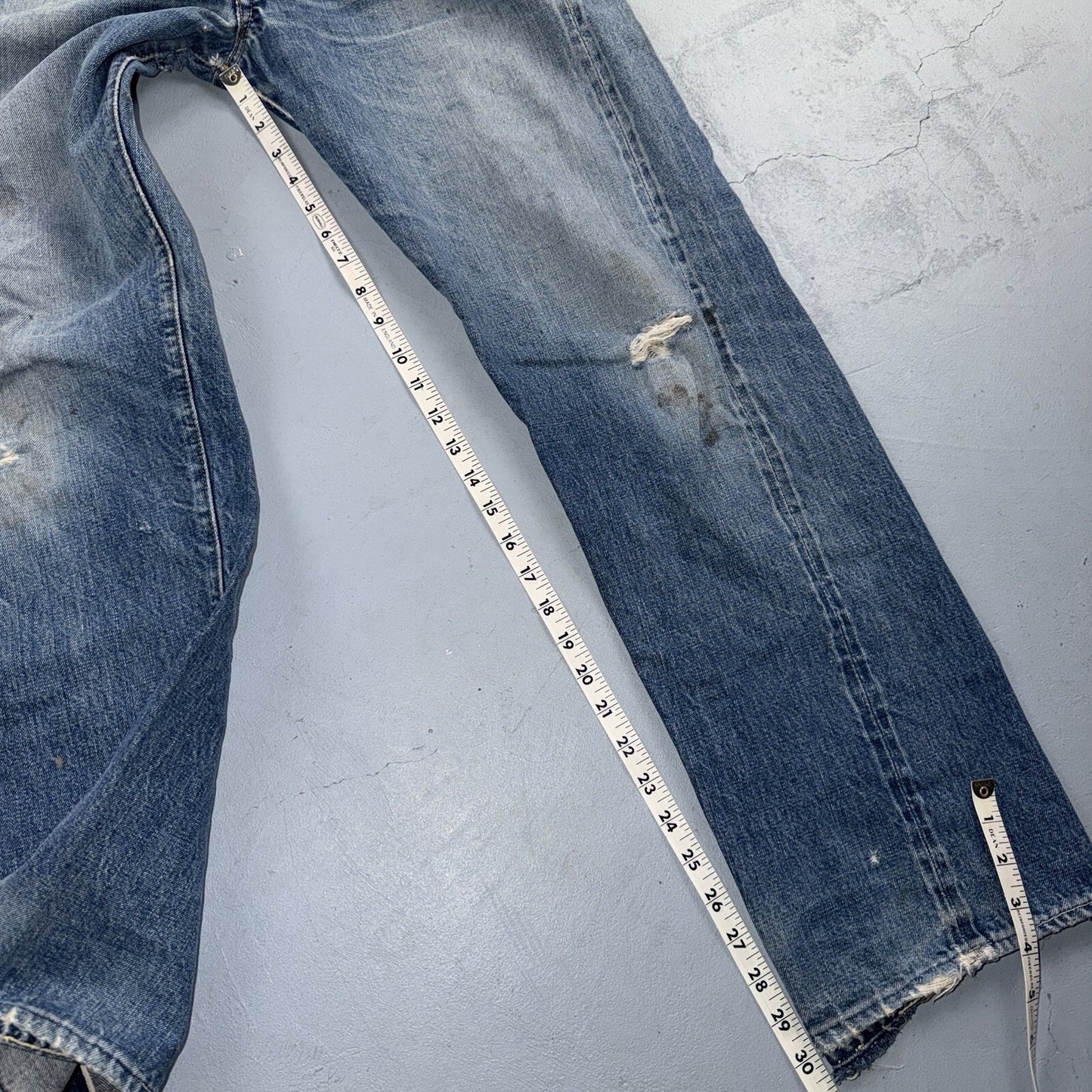 Levis 501 Big E Vintage 60s Redline Selvedge USA XX 1960s Jeans 66 Act 31x30