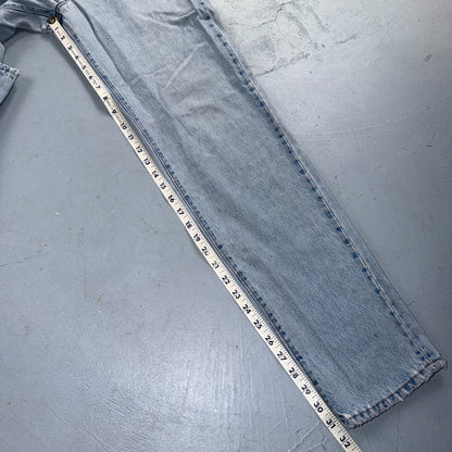 Levis 501 Vintage 90s USA XX Straight Leg Jeans Blue Light Wash Womens Act 27x31