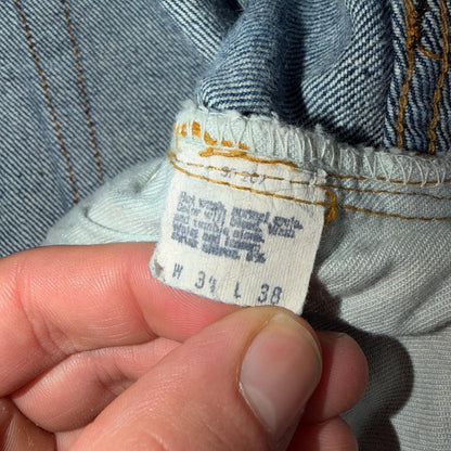 Levis 501 Vintage 80s Redline Selvedge USA XX Jeans Dark Wash 34x38 Act 31x34