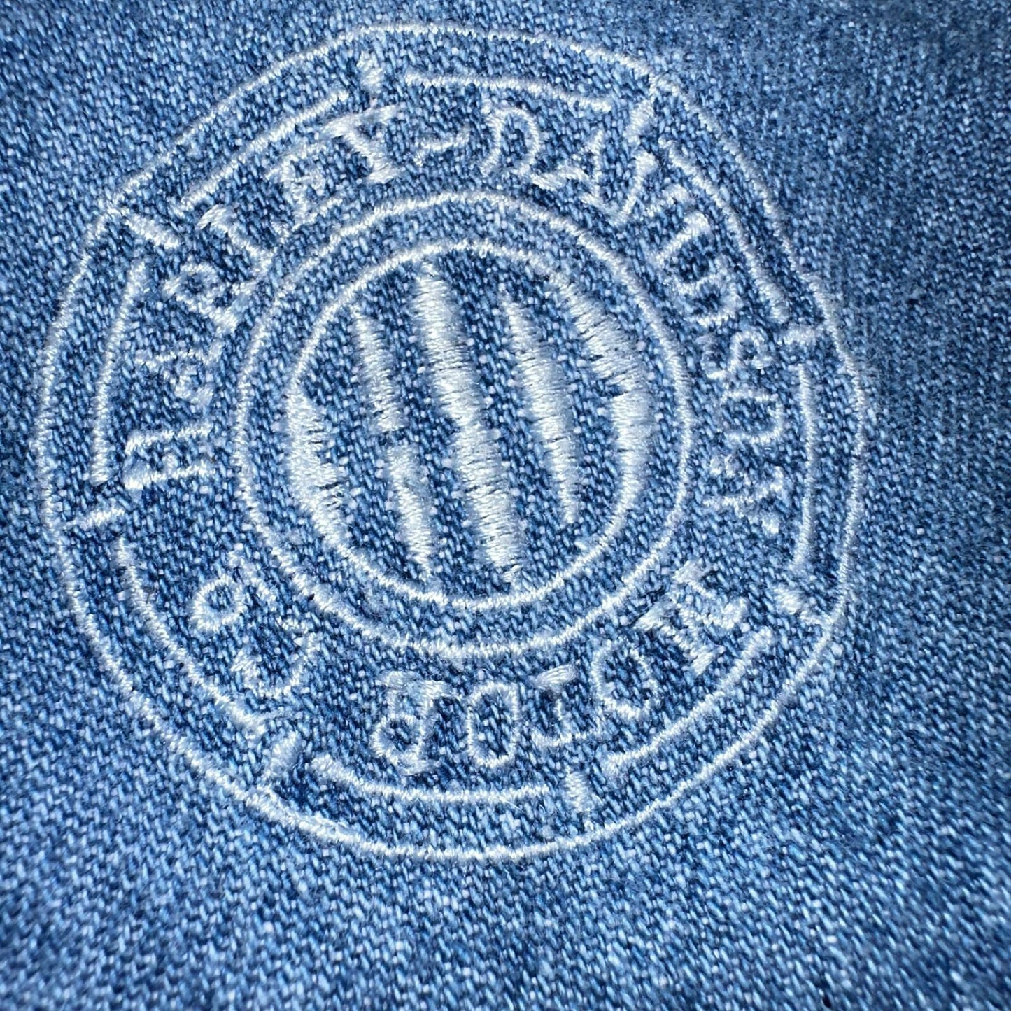 Harley Davidson Shirt Mens Large Long Blue Pearl Snap 90s Vintage Motor