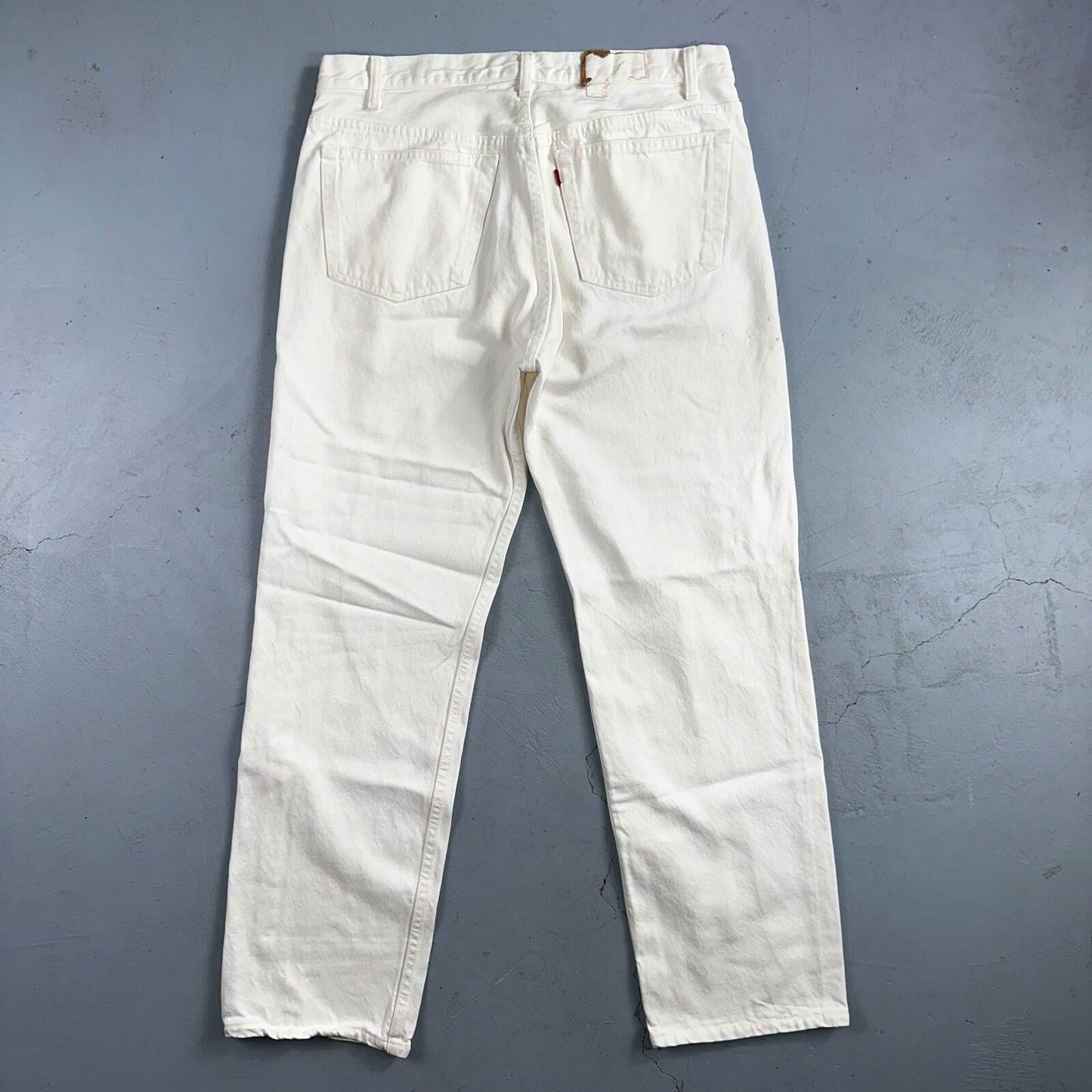 Levis 501 Vintage 80s USA XX Straight Leg Jeans White Light Wash 38x32 Act 35x31