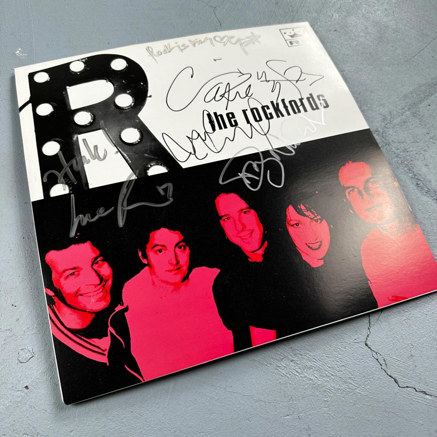 The Rockfords Band Signed Autograph Poster Board Rare Seattle Washington Rock