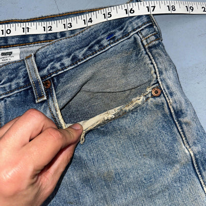 Levis 501 Vintage Y2K 90s XX Straight Leg Jeans Blue Light Wash 36x32 Act 33x30