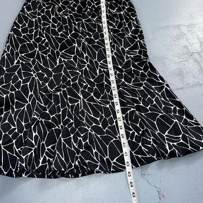 Pendleton Women's Size 6 Silk Blend Sleeveless Black White Fit N Flare Dress