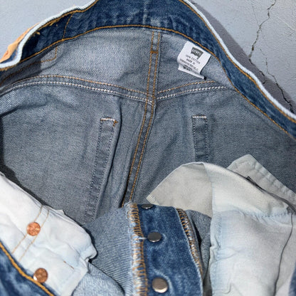 Levis 501 Vintage Y2K XX Straight Leg Jeans Blue Light Wash 35x34 Act 33x31
