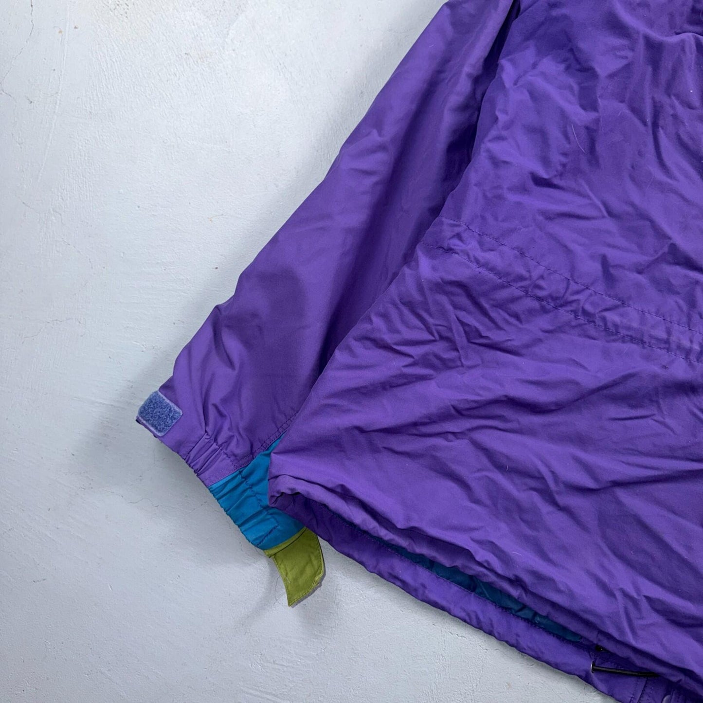 Patagonia VTG RARE 90s Hooded Zip Up Jacket Mens L Purple Rain Parka Wind
