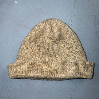 VTG 70s 80s Wool Knit Winter Beanie Hat OSFM Rockabilly Warm Grunge Basic