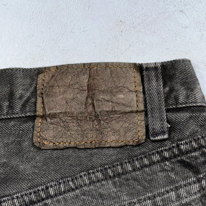 Levis 501 Vintage 80s USA XX Straight Leg Jeans Black Heavy Dark Dyed Act 28x31
