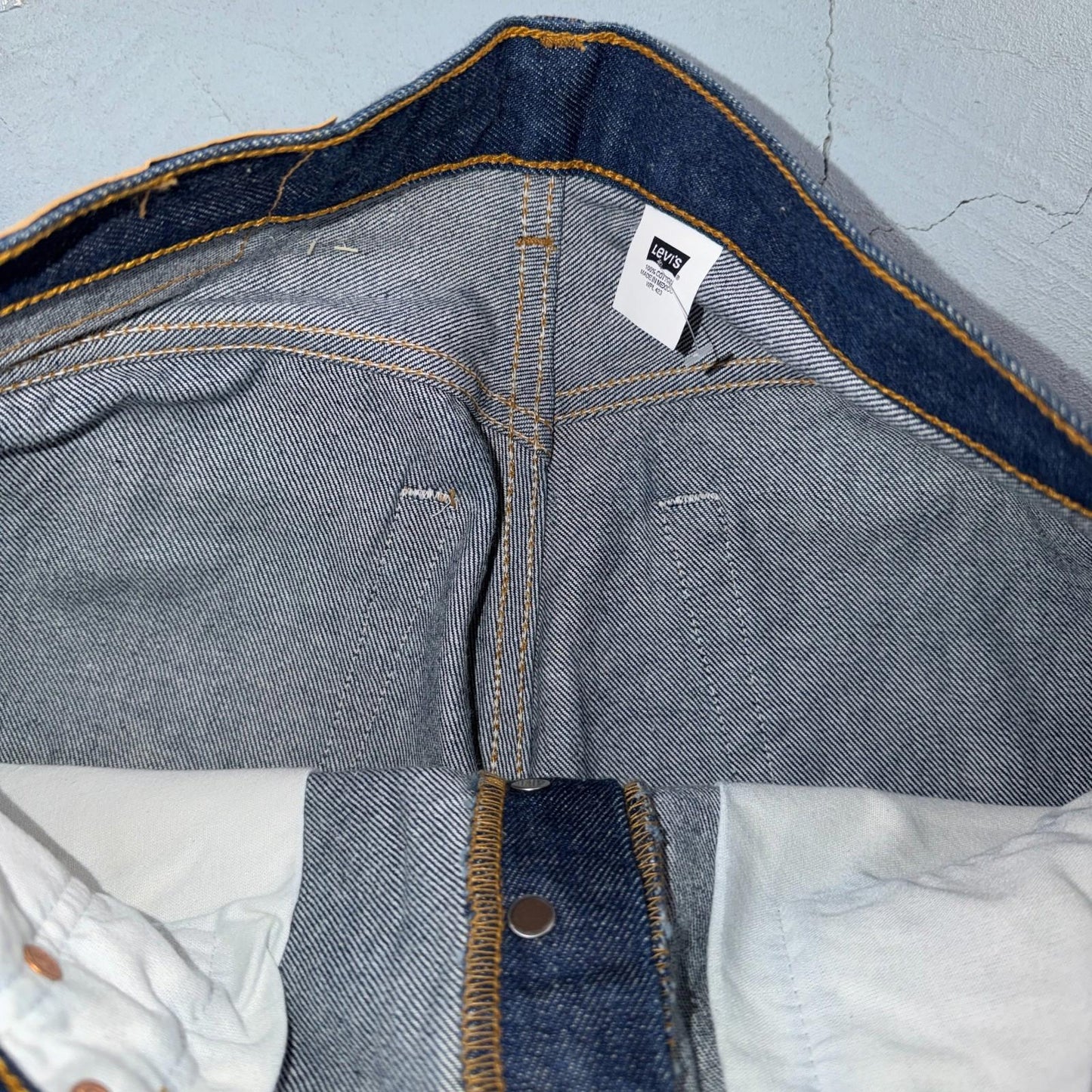Levis 501 Vintage Y2K 90s XX Straight Leg Jeans Blue Dark Wash 33x30 Act 32x27