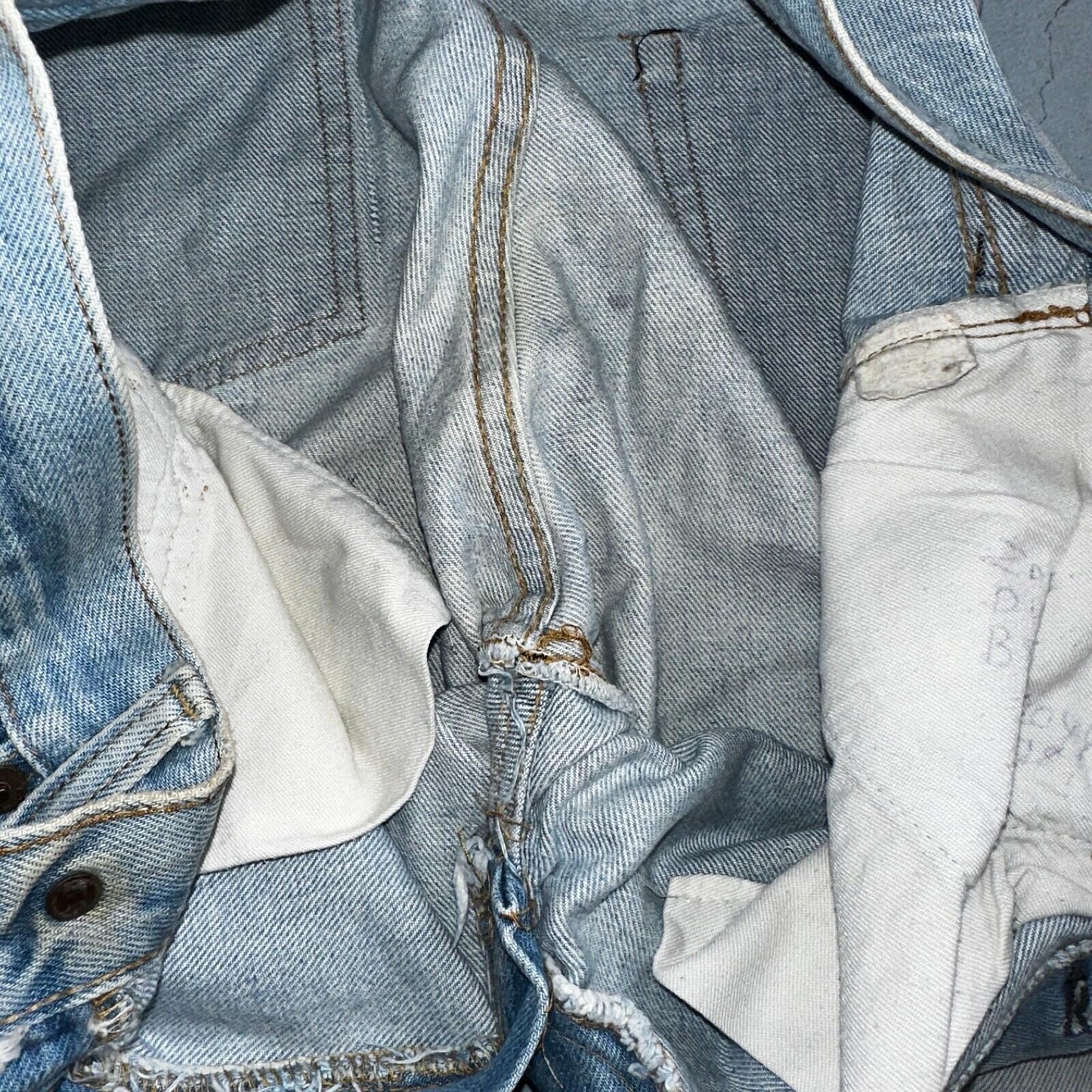 Levis 501 Vintage 80s Redline Selvedge USA XX Jeans Light Wash 1980s Act 29x30