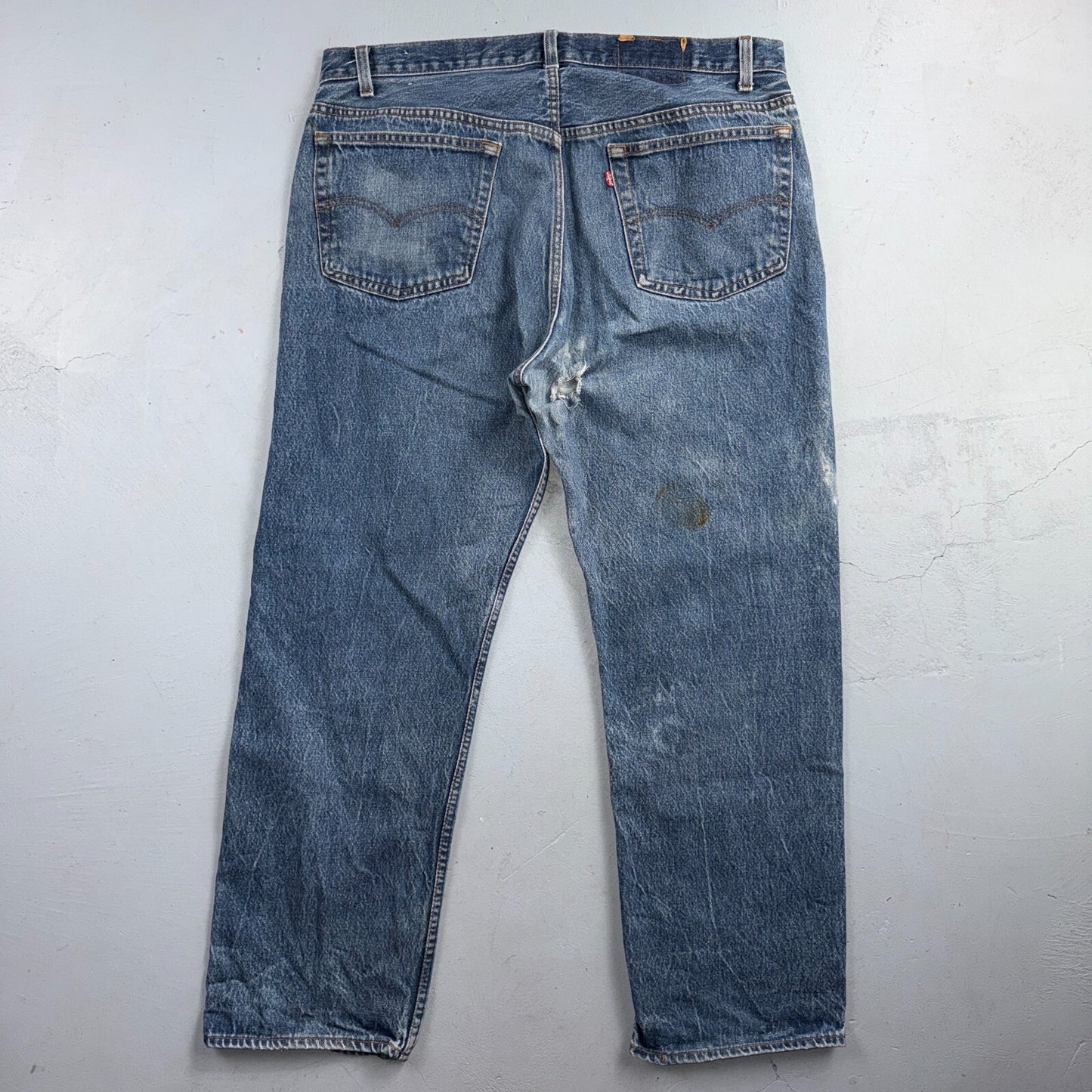Levis 501 Vintage 80s USA XX Straight Leg Jeans Blue Light Wash 40x32 Act 37x28