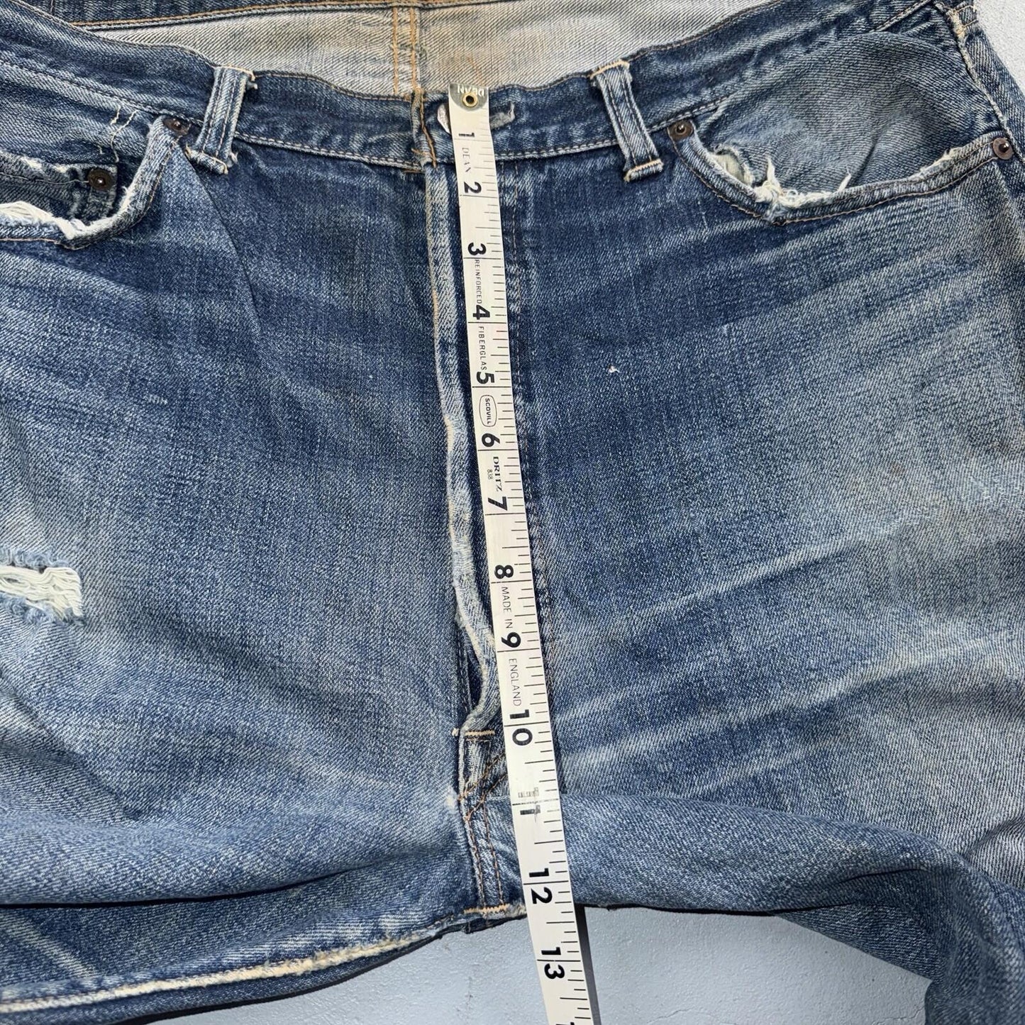 Levis 501 Big E Vintage 60s Redline Selvedge USA XX 1960s Jeans 66 Act 36x26