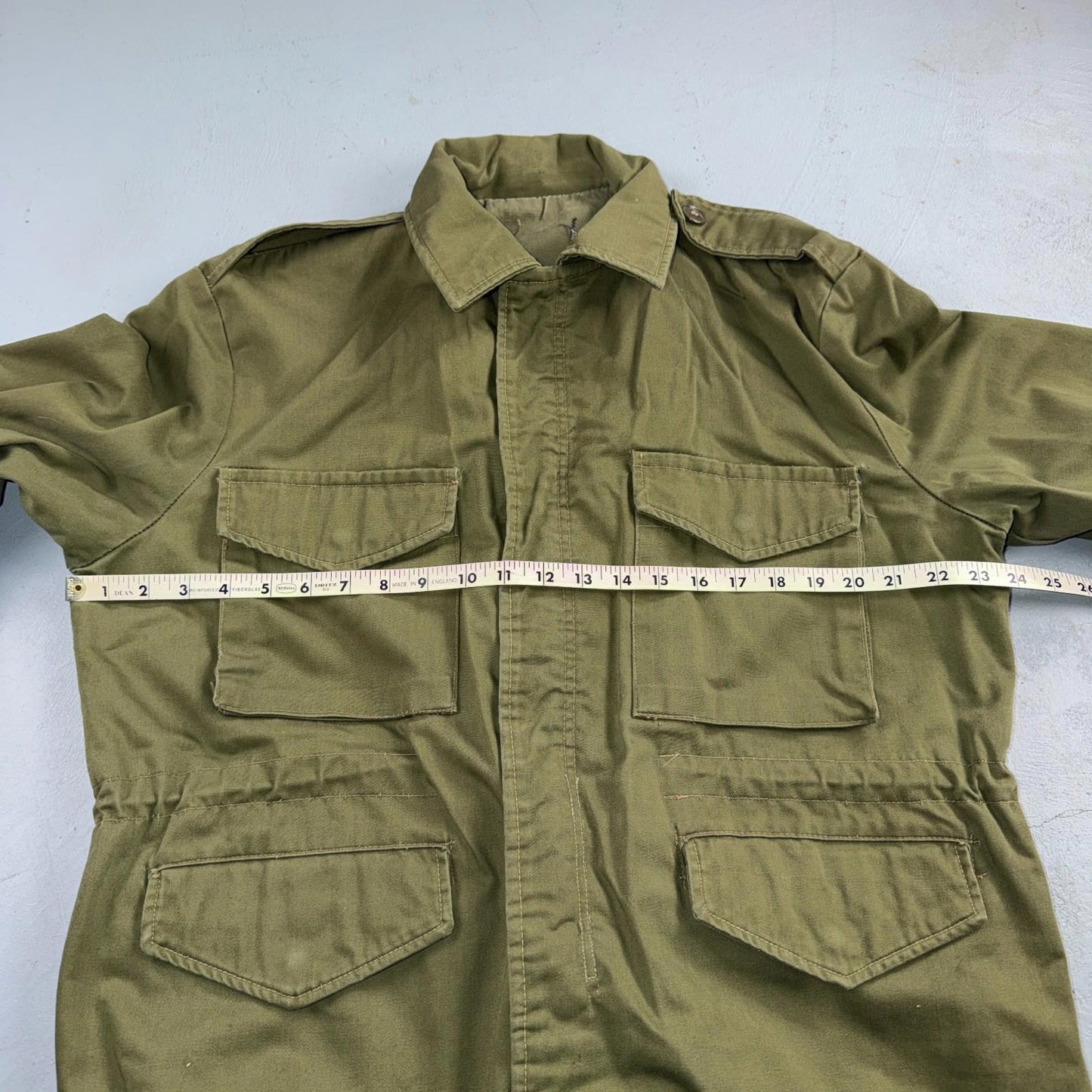 Vintage M 1951 Field Jacket US ARMY Military OG 107 Coat M51 Size M? Cut Tag