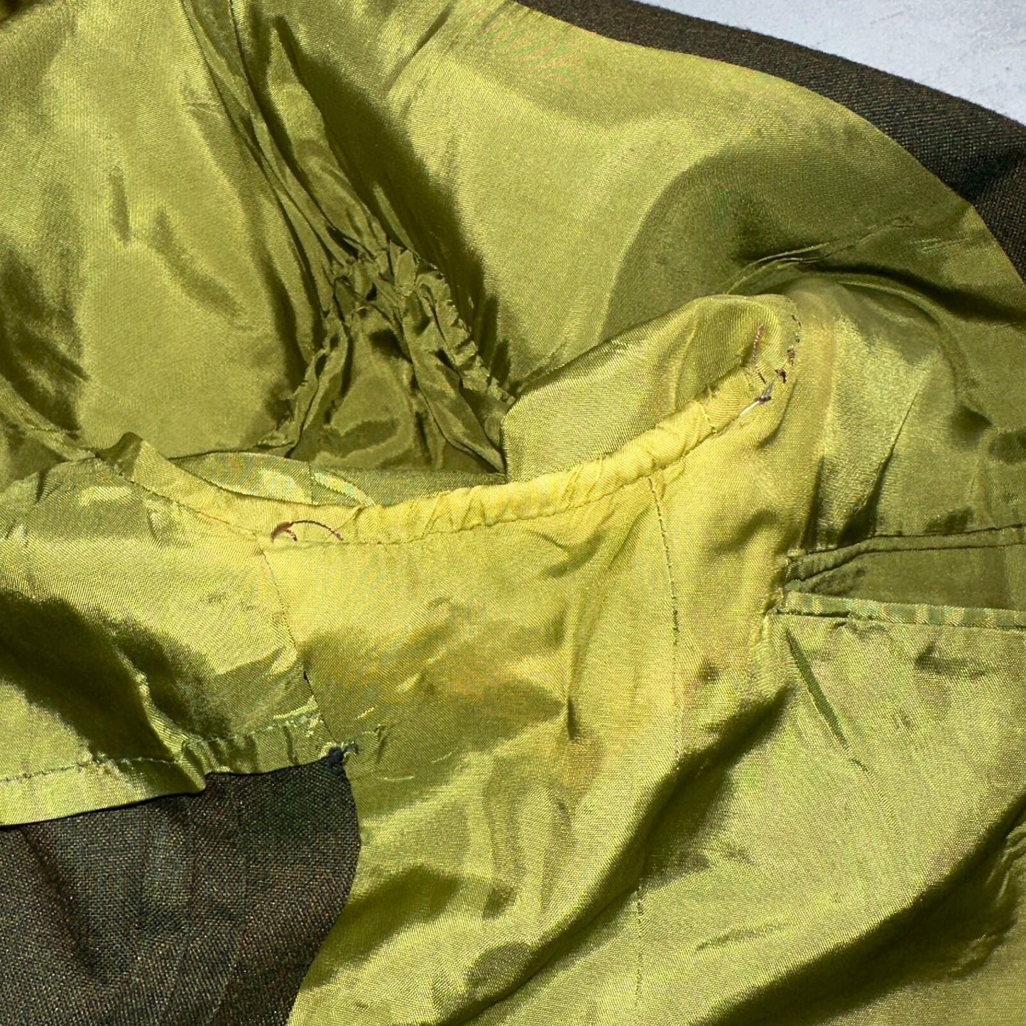 1960s Avocado Green Blazer Sport Coat Mens 44 Suit Jacket VTG Union 60s J&F