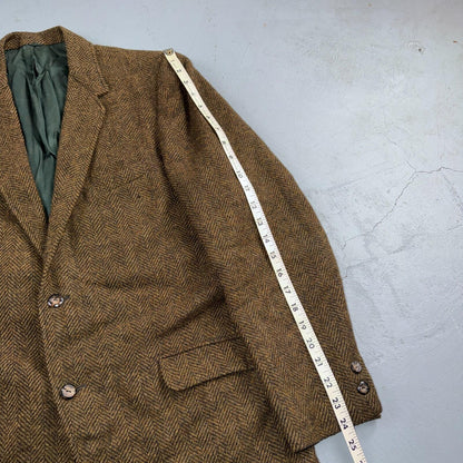1940s VTG Mens Suit Jacket Sport Coat 40 Rockabilly 40s 50s Union Tweed Brown