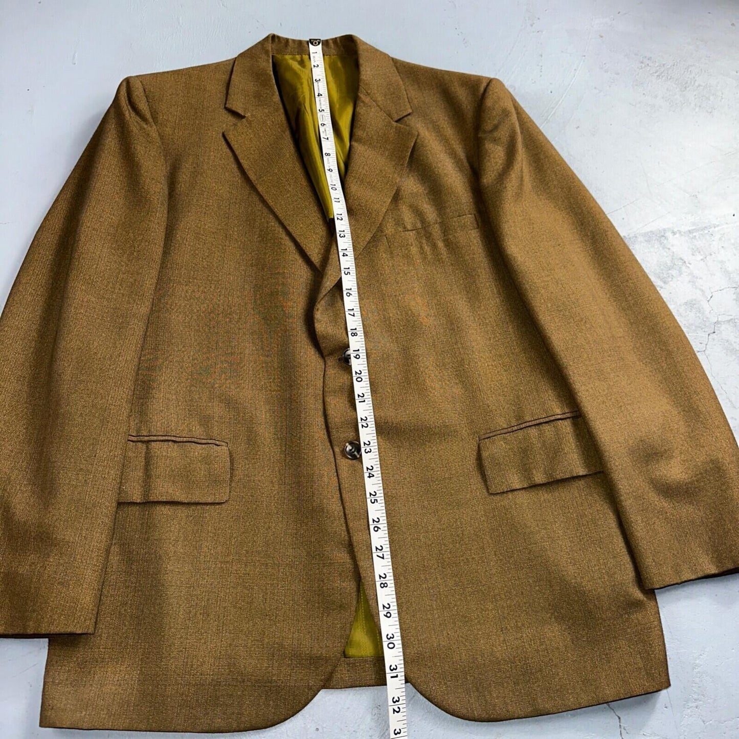 VTG Mens 3 PC Suit 42 Jacket Coat Pants Vest Plaid Rockabilly 70s 1970s Brown