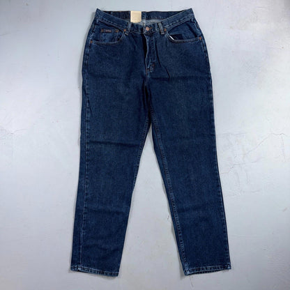 Lee Riders Eased Straight Leg Jeans Misses Size 12 Medium Dark Stone Wash NWT
