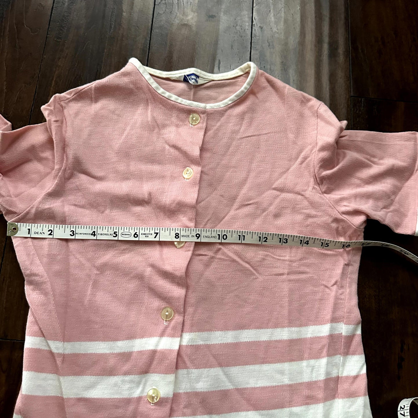 Vintage Bobbie Brooks Women's Pink Crewneck T-Shirt Size Small Rockabilly 80s