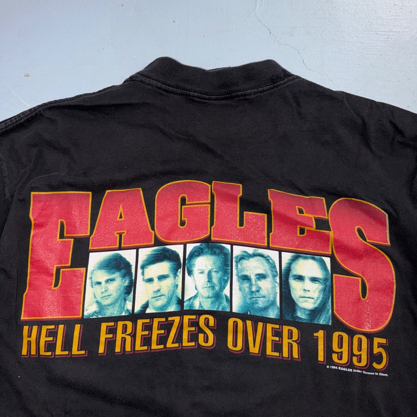 The Eagles Hotel California Album Promo VTG T Shirt 1995 Band Concert Rock Music
