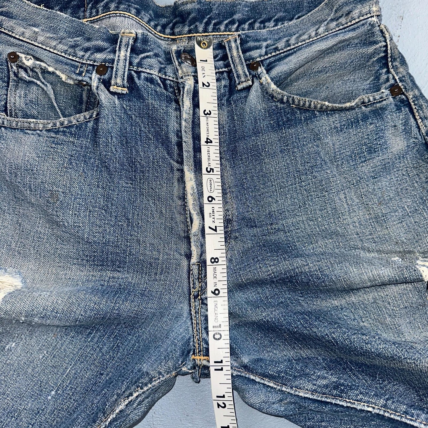 Levis 501 XX Big E Vintage 40s Redline Selvedge USA XX 1940s 50s Jeans 29x28
