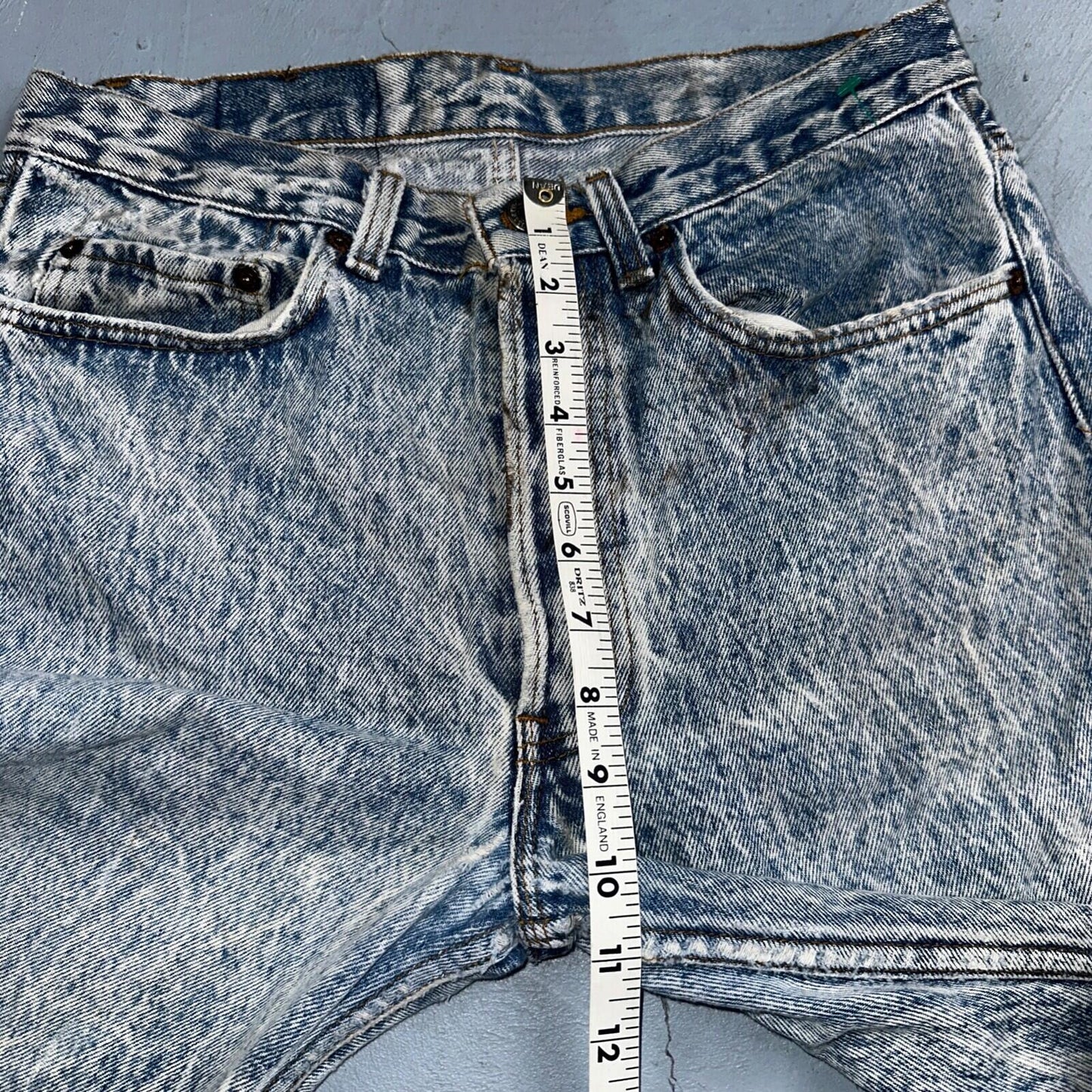 Levis 501 Vintage 80s USA XX Straight Leg Jeans Blue Acid Wash 31x32 Act 30x31