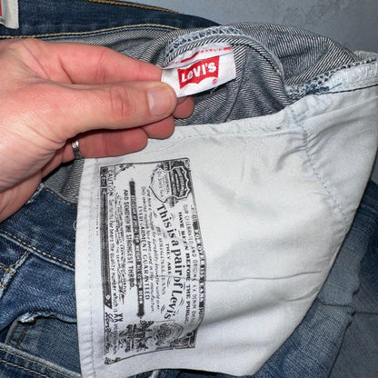 Levis 501 Vintage Y2K XX Straight Leg Jeans Blue Med Wash 34x34 Act 33x27