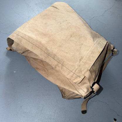 VTG 1930s 1940s Canvas Fishing Field Bag Saddle Bell System Canvas Tote WWII