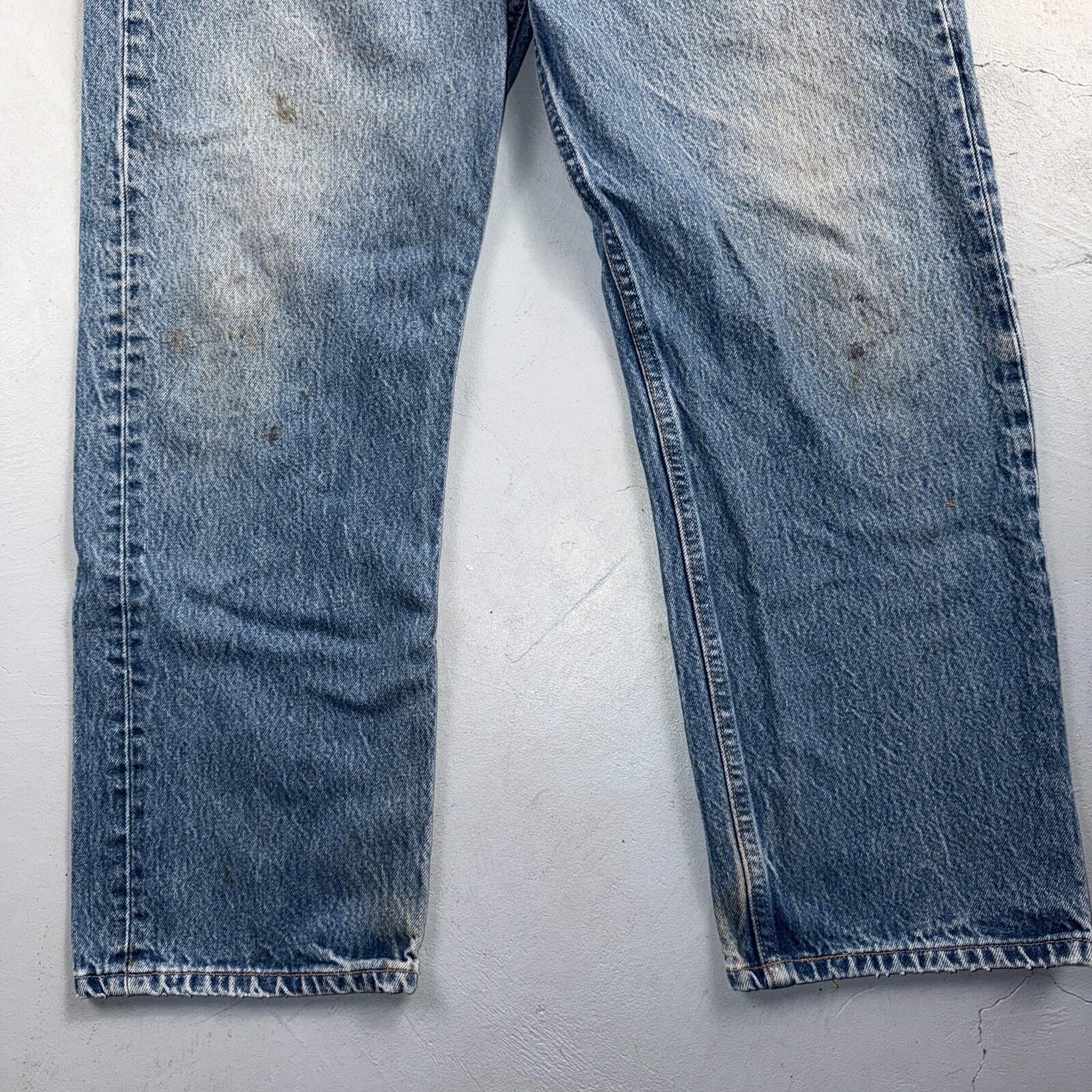 Levis 501 Vintage 90s USA XX Straight Leg Jeans Blue Light Wash 38x30 Act 35x26