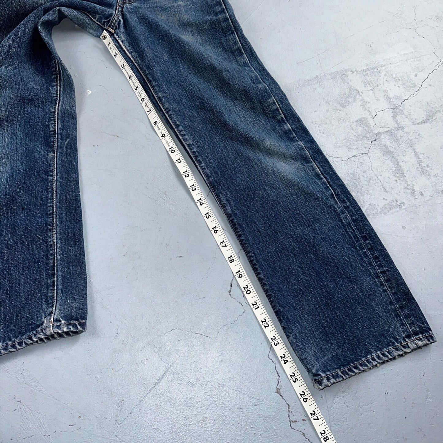 Levis 501 Big E Vintage 60s Redline Selvedge USA XX 1960s Jeans 66 Act 23x26