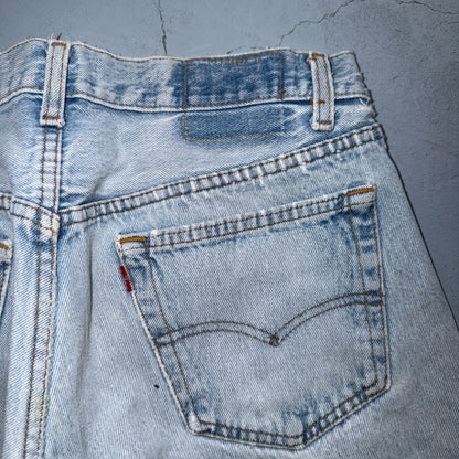 Levis 501 Vintage 80s USA XX Straight Leg Jeans Blue Light Wash 34x32 Act 32x31