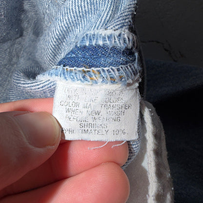 Levis 501 Vintage 80s USA XX Straight Leg Jeans Blue Light Wash 40x33 Act 38x29