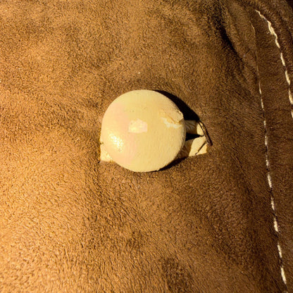 VTG Penneys 70s Suede Leather Button Up Jacket Brown Boho Hippie Western Sz 12