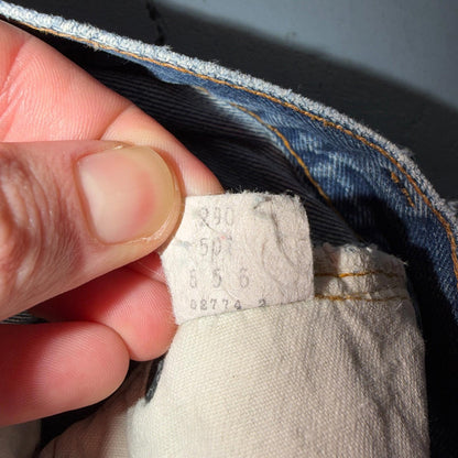 Levis 501 VTG 70s SS Redline Selvedge Jeans XX Med Wash 29x30 Act 27x28