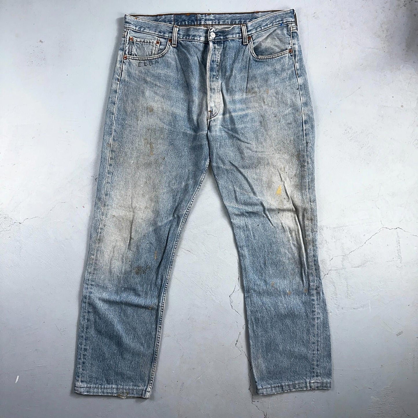 Levis 501 Vintage 90s XX Straight Leg Jeans Y2K Light Wash 40x36 Act 38x31