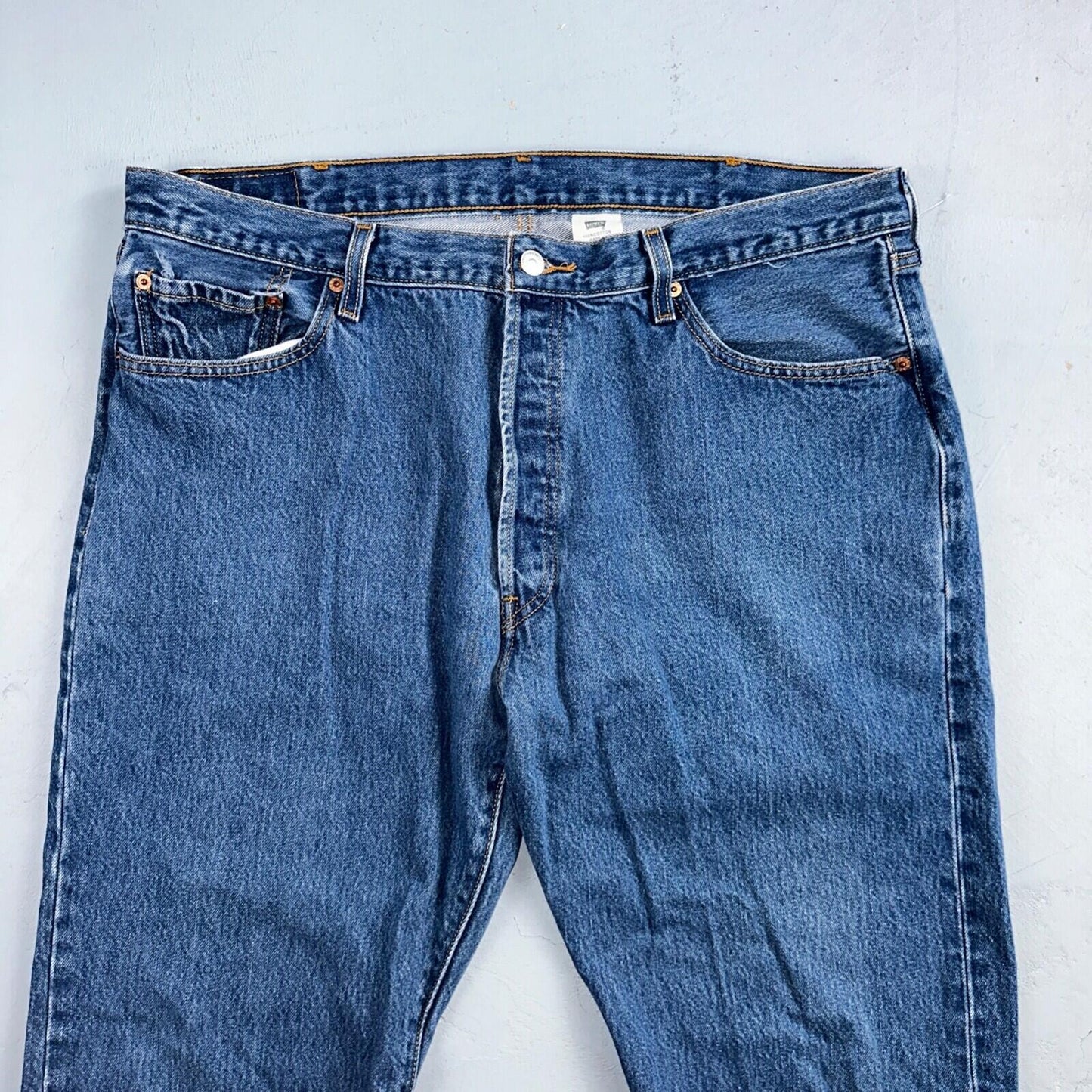 Levis 501 Vintage Y2K XX Straight Leg Jeans Blue Med Wash 42x32 Act 39x28