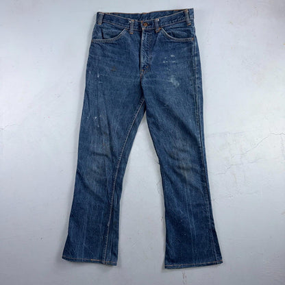 Levis Big E Vintage 60s Orange Tab 646 Bell Bottoms Denim Jeans Bootcut 31x29