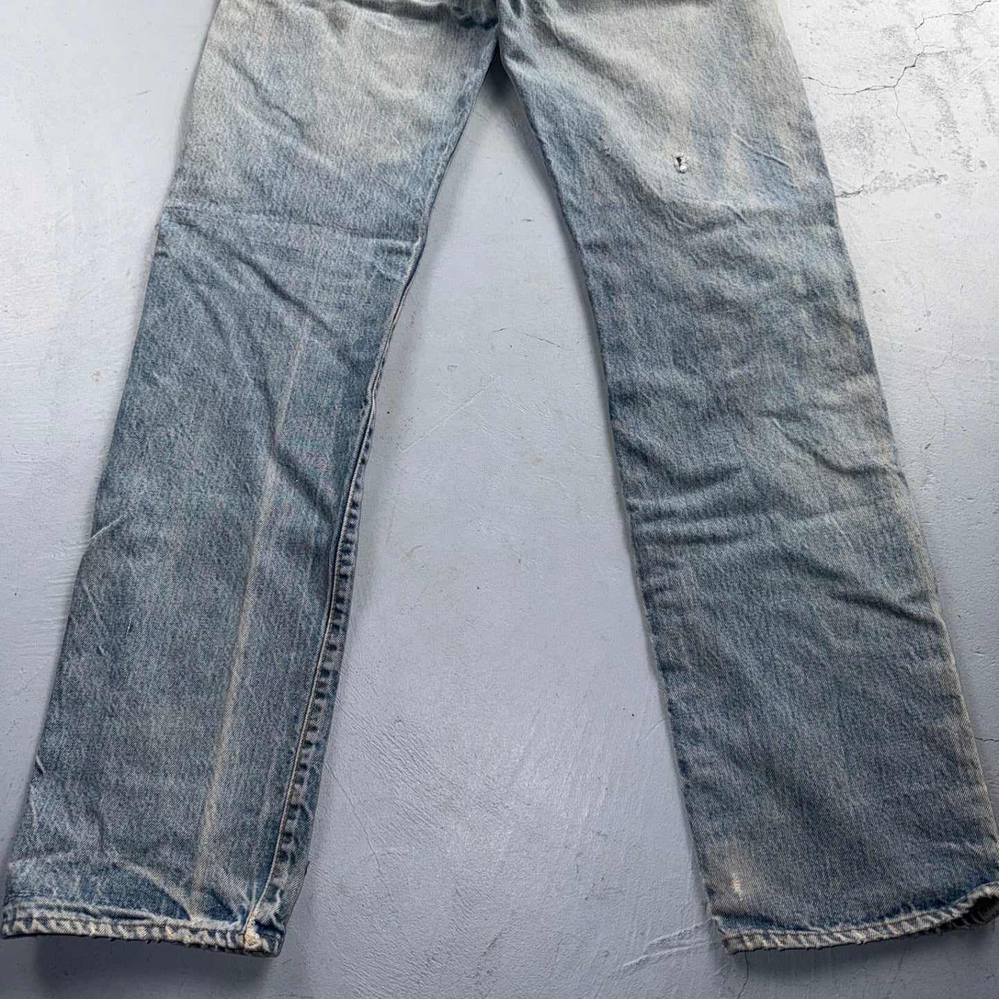 Levis 501 Vintage 80s Redline Selvedge USA XX Jeans Light Wash 32x38 Act 29x32