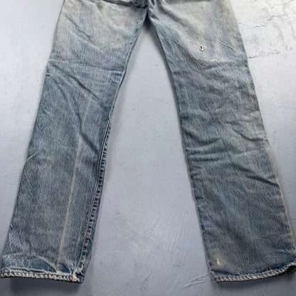 Levis 501 Vintage 80s Redline Selvedge USA XX Jeans Light Wash 32x38 Act 29x32