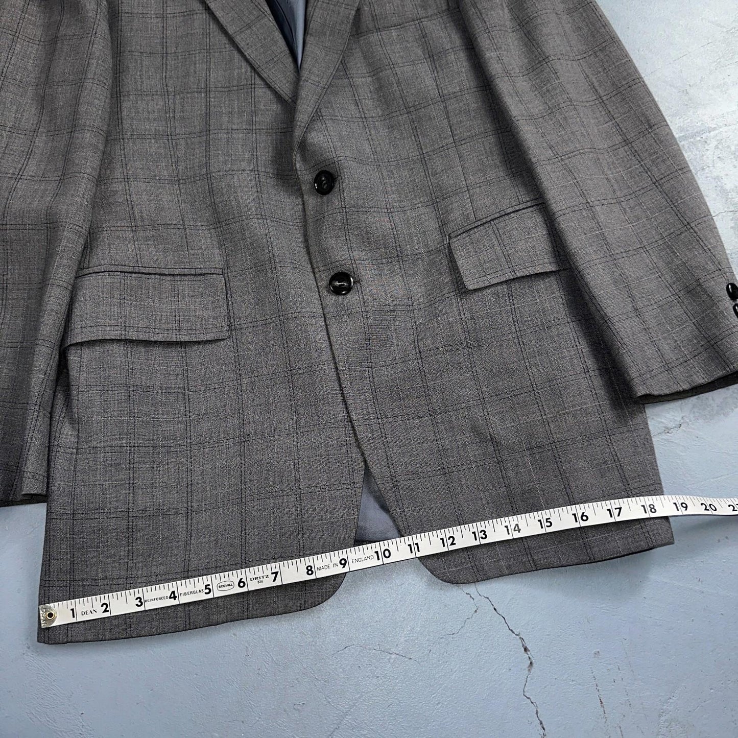 VTG Mens 2 PC Suit 38 Jacket Coat Pants Gray Rockabilly 60s 1960s Petrocelli