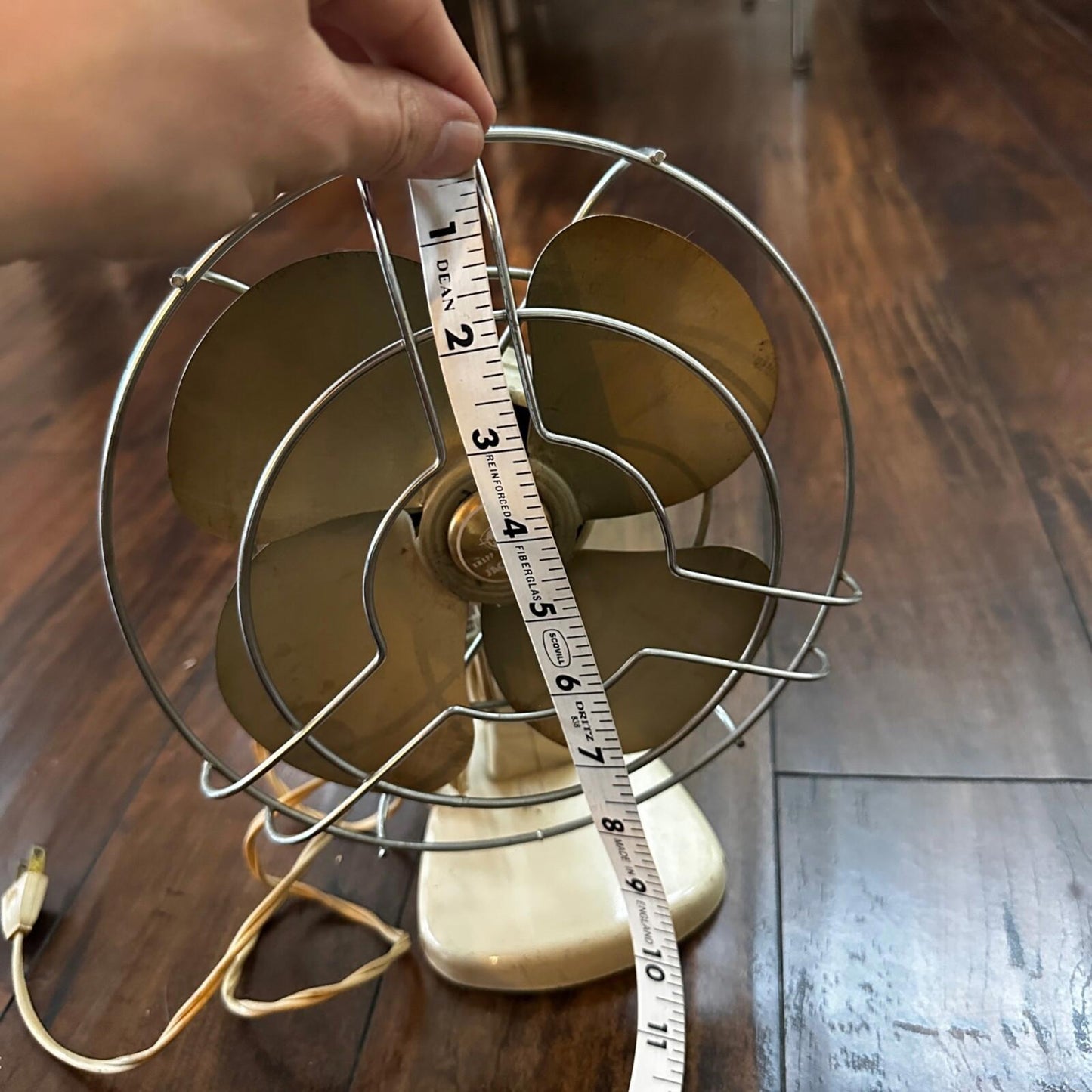 VINTAGE KNAPP MONARCH JACK FROST PORTABLE FAN DIA 1940'S USA Metal TESTED