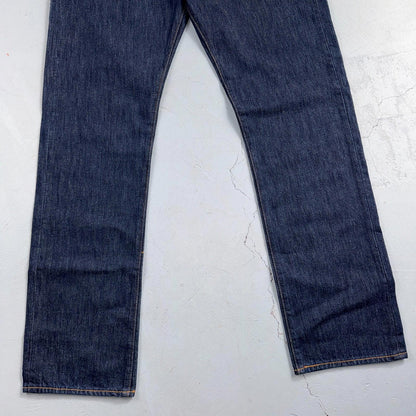 Levis 501 Vintage Y2K Deadstock XX Straight Leg Jeans Black Dark Wash 33x32