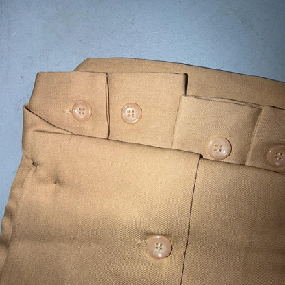 1950s NOS Gabardine Long Sleeve Button Up Loop Collar Shirt M VTG 50s Rockabilly